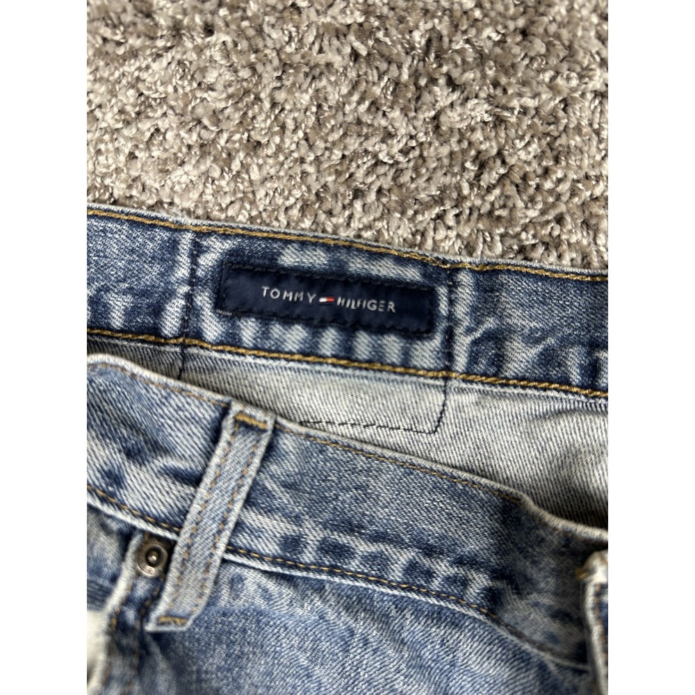 Vintage Tommy Hilfiger Jeans Mens 38x30 Y2K Grunge‎ Distressed Baggy Thrashed - Picture 5 of 13